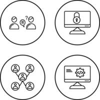 Beratung Dienstleistungen und Vertraulichkeit Symbol vektor