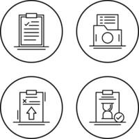 Zwischenablage und aufführen Mappe Symbol vektor