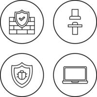 Firewall und Sitz Symbol vektor