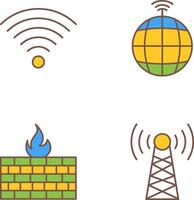 Signal auf Benutzer und global Signale Symbol vektor