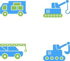 Logistik Auto und Heber Symbol vektor