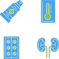 Einfügen und Thermometer Symbol vektor