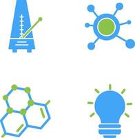 Metronom und Molekül Symbol vektor