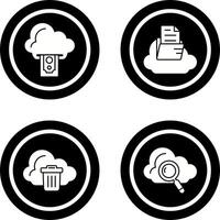 Wolke Computing und Wolke Symbol vektor