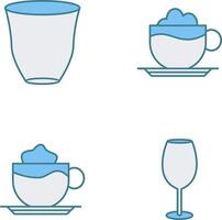 Espresso und Mokka Symbol vektor