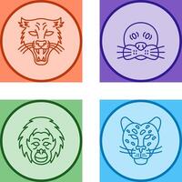 Puma und Siegel Symbol vektor