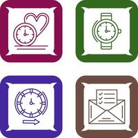 Liebe und Handgelenk Uhr Symbol vektor