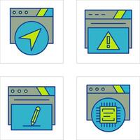 Navigation und warnen Symbol vektor