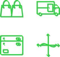 Sendung und Einkaufen Tasche Symbol vektor