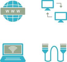 Teilen Systeme und Welt breit Symbol vektor