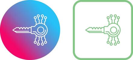 Schlüssel Code Symbol Design vektor