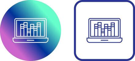 Online-Bibliothek-Icon-Design vektor