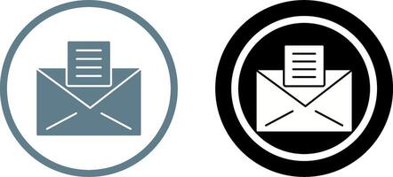 Email Unterlagen Symbol Design vektor