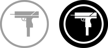 einzigartig Gewehr Symbol Design vektor