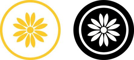 einzigartig Blume Symbol Design vektor