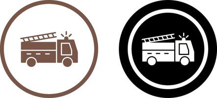 einzigartig Feuer LKW Symbol Design vektor