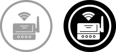 WLAN-Router-Icon-Design vektor