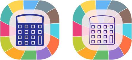 unik kalkylator ikon design vektor