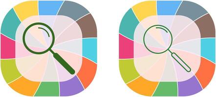 einzigartig Suche Symbol Design vektor