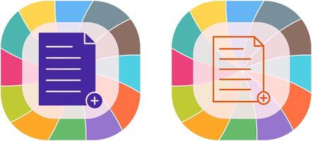 einzigartig hinzufügen Datei Symbol Design vektor