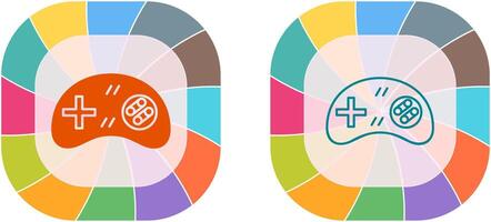 einzigartig Spielen Steuerung Symbol Design vektor