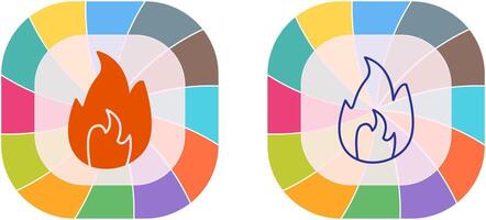einzigartig Flamme Symbol Design vektor
