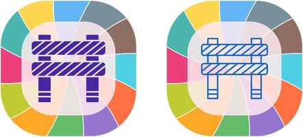 einzigartig Barriere Symbol Design vektor