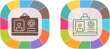 ID-Karten-Icon-Design vektor