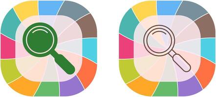 förstorande glas ikon design vektor