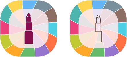 Lippenstift-Icon-Design vektor