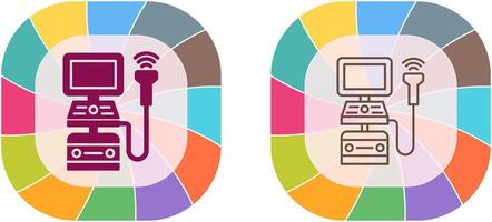 Ultraschall Maschine Symbol Design vektor