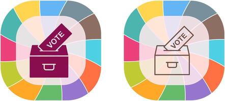 gjutning rösta ikon design vektor