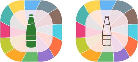 Bier Flasche Symbol Design vektor