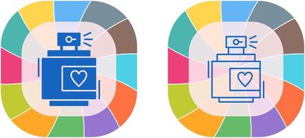 Parfüm-Icon-Design vektor