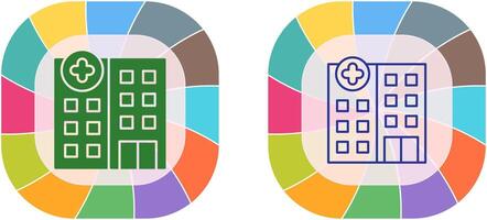 Krankenhaus-Icon-Design vektor