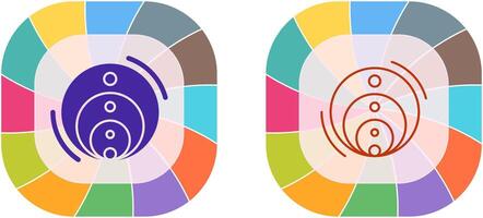 venn Diagramm Symbol Design vektor