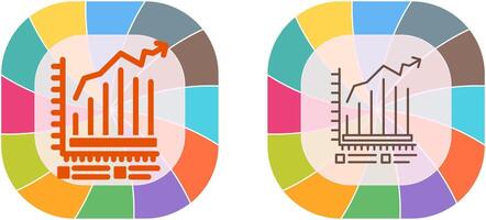 Balkendiagramm-Icon-Design vektor