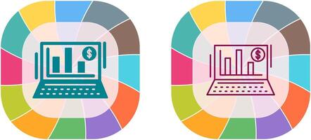 Balkendiagramm-Icon-Design vektor