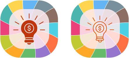 Glühbirnen-Icon-Design vektor
