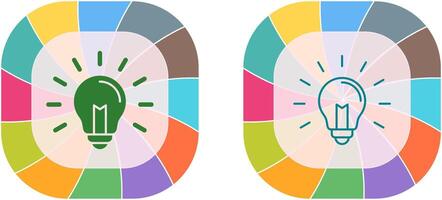 Glühbirnen-Icon-Design vektor