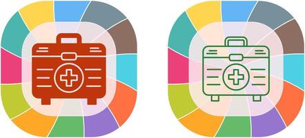 Erste-Hilfe-Kit-Icon-Design vektor