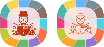 Schneemann-Icon-Design vektor