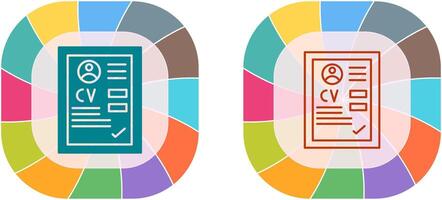 CV ikon design vektor