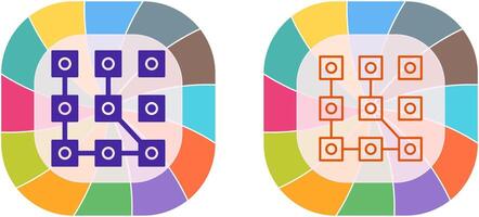 Muster Symbol Design vektor