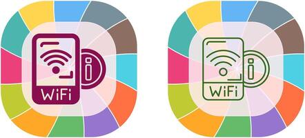 W-lan Signal Symbol Design vektor