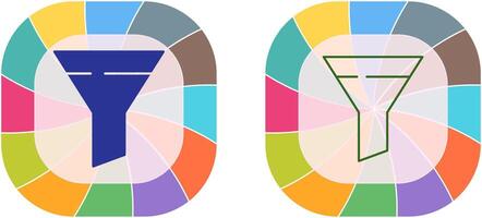 Filter-Icon-Design vektor