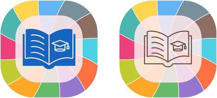 offenes Buch-Icon-Design vektor