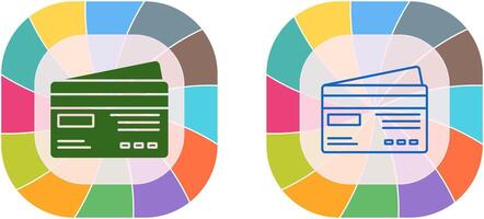 Kreditkarten-Icon-Design vektor