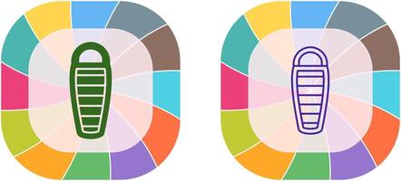 Schlafsack-Icon-Design vektor