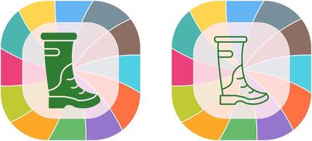 Regen Stiefel Symbol Design vektor